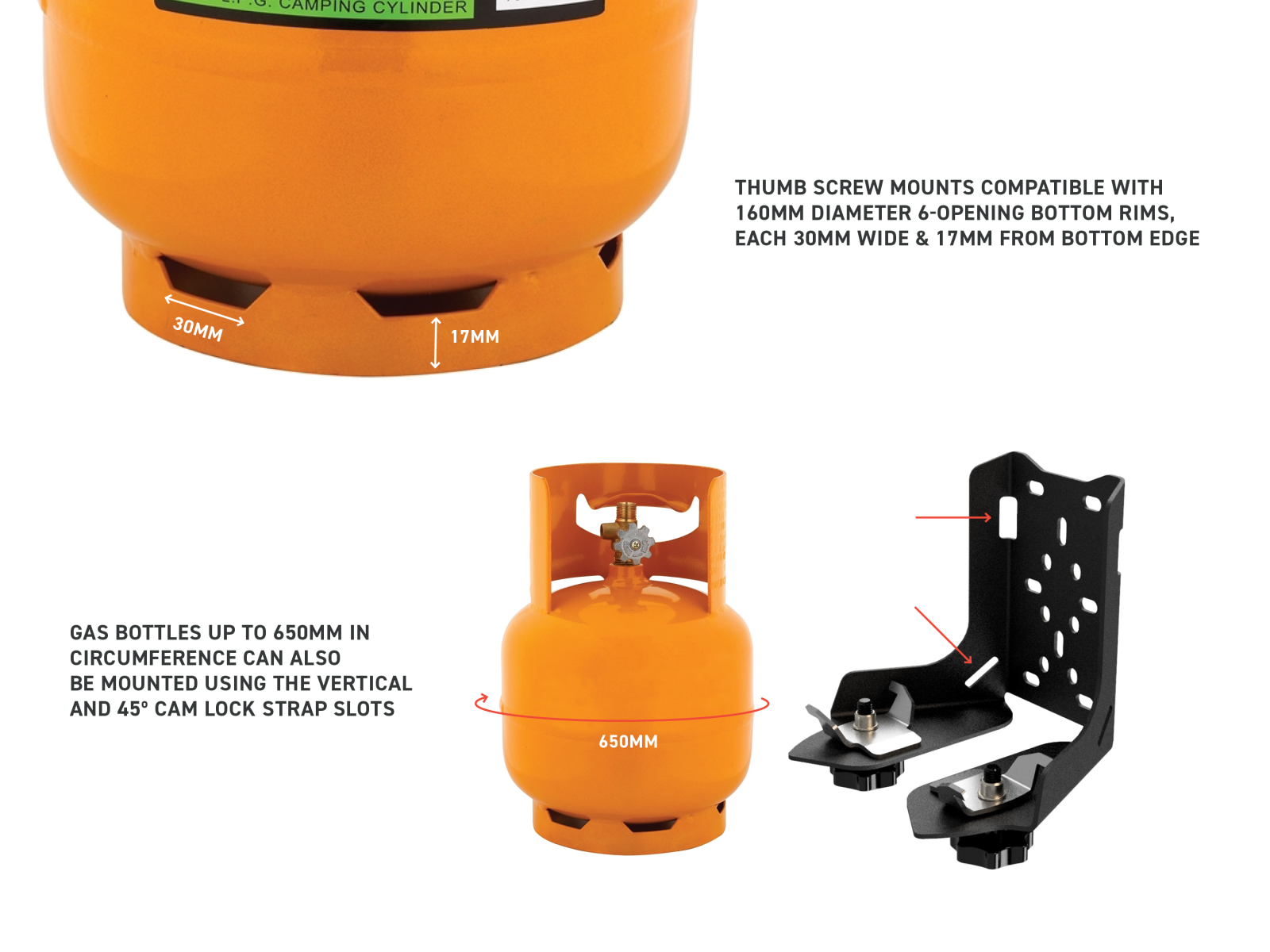 OutBack Gas Bottle Mount